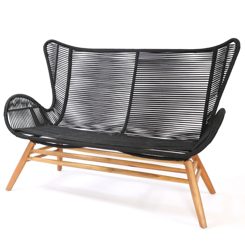 Elegant 2-personers Sofa i Akacietræ til Haven