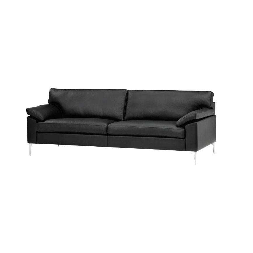 Mogens Hansen Sofa 2163 Skarp Pris Sort Semi Anilin