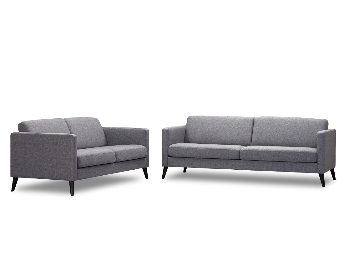 Golf 5-personers sofa – Lys granit til skarp pris!
