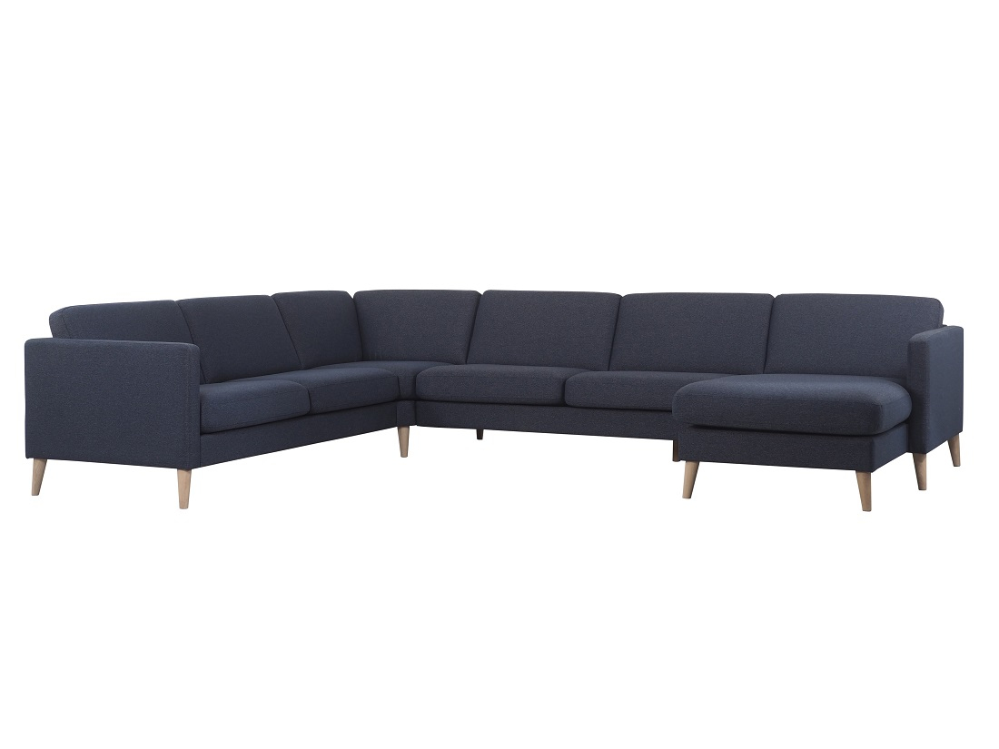 Golf Sofa Set56 - Vendbar Hjørnesofa i Navy Farve