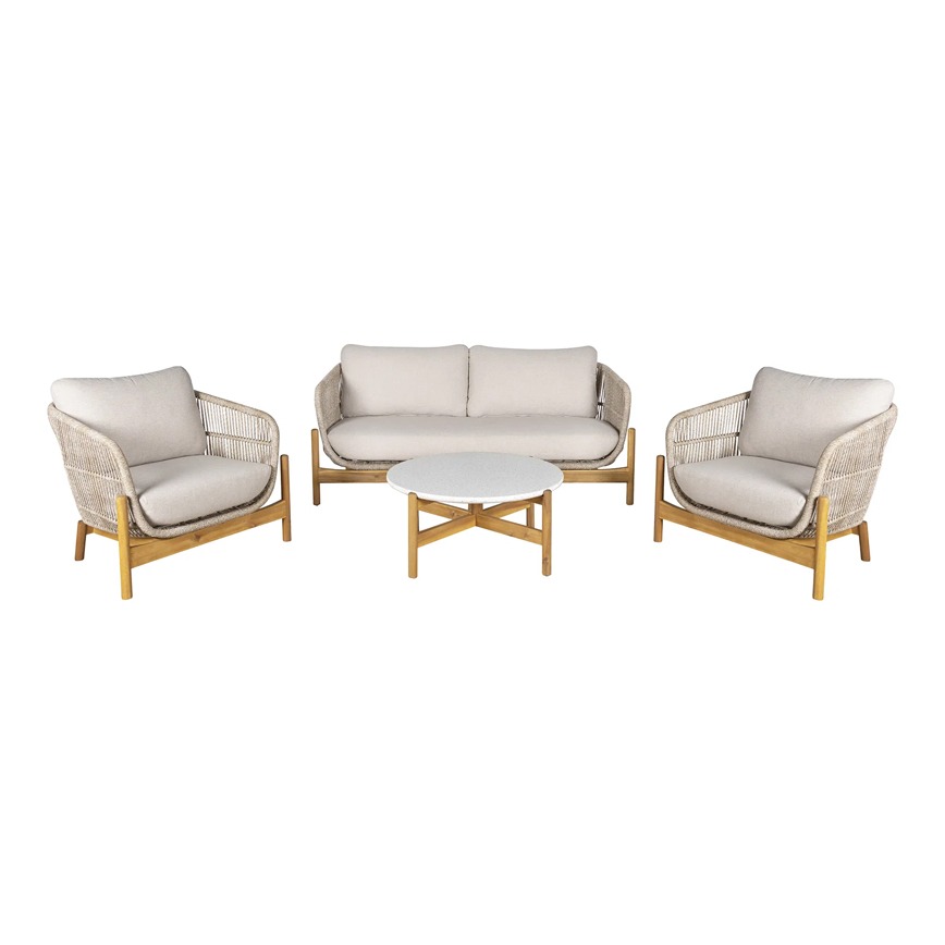 Loungesæt Sofa 2stol Bord Skarp Pris 7701020