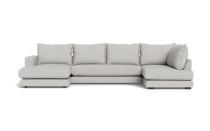 Hyggelig Sofa med Åben End Chaiselong - Grå