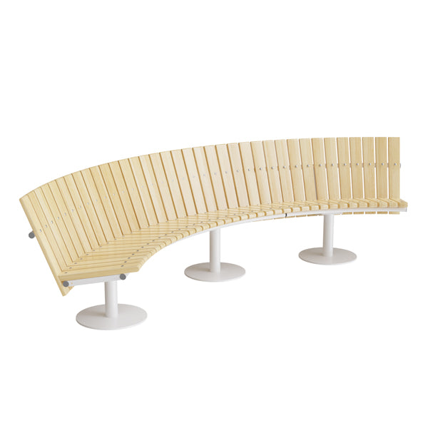Elegant Buet Sofa med Hvidt Understel til Dit Hjem