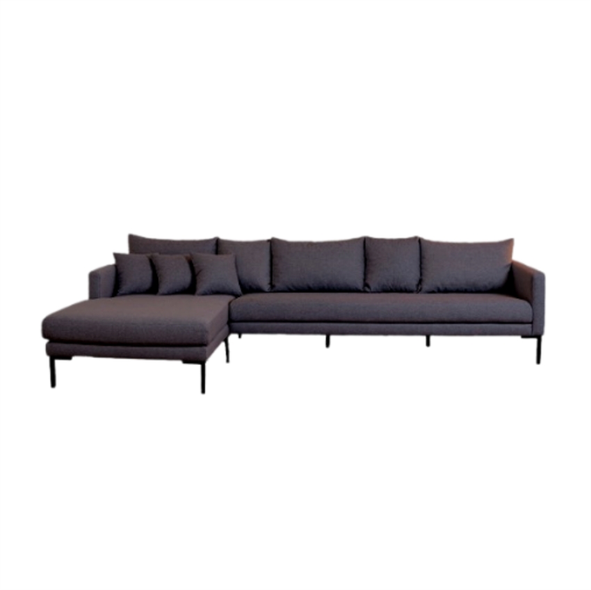 Milla Sofa med Chaiselong i Antracitgrå - Elegant Komfort