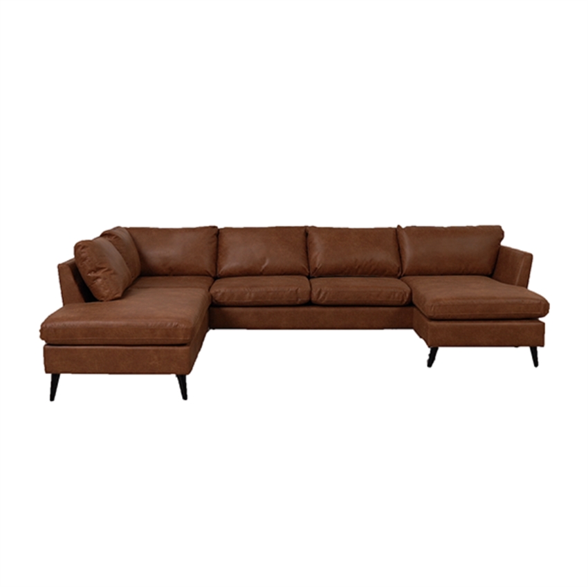 Jakob U-sofa med chaiselong – perfekt til familien!