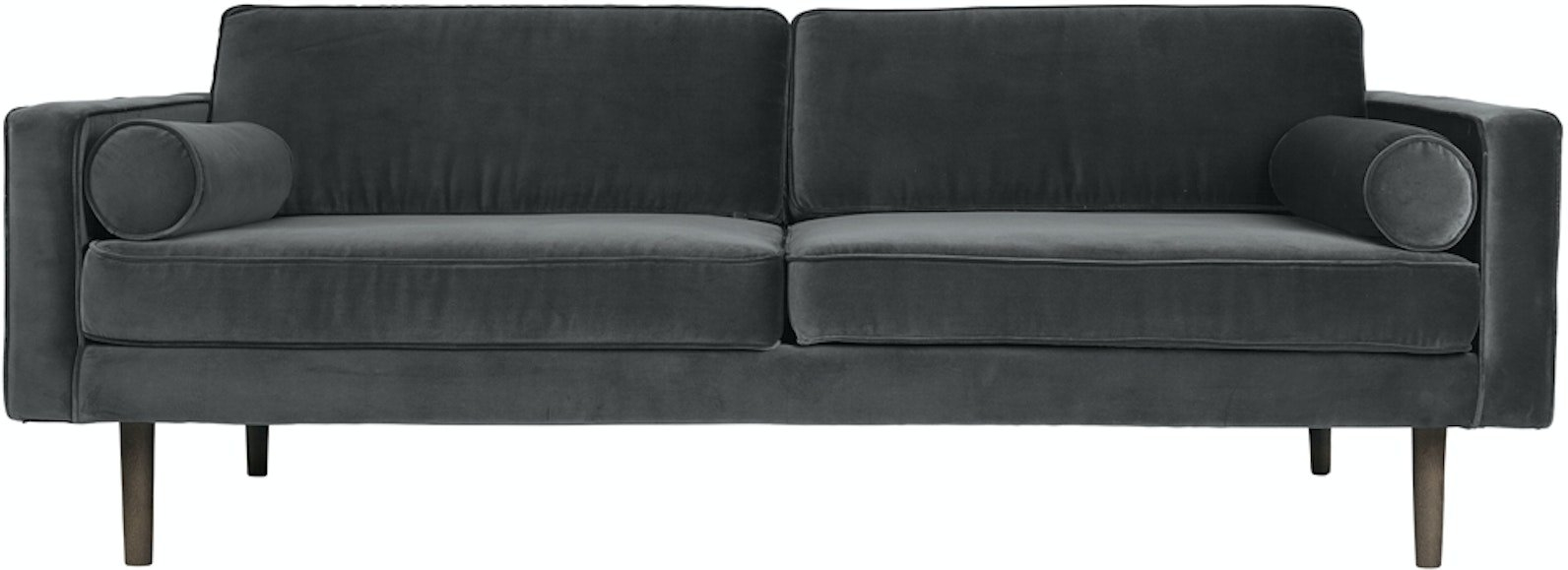Personers Sofa Broste Copenhagen Wind Mat Sort Velour 20088
