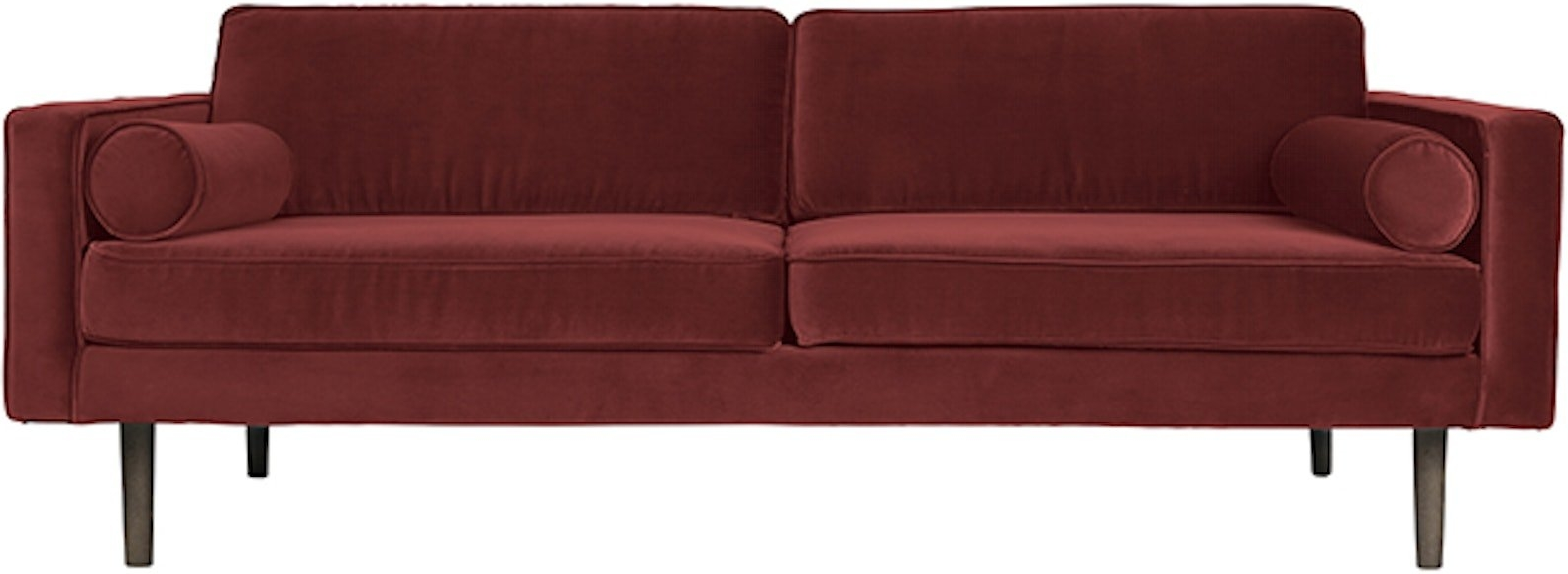Personers Sofa Broste Copenhagen Wind Rød Polyester 200x88x74