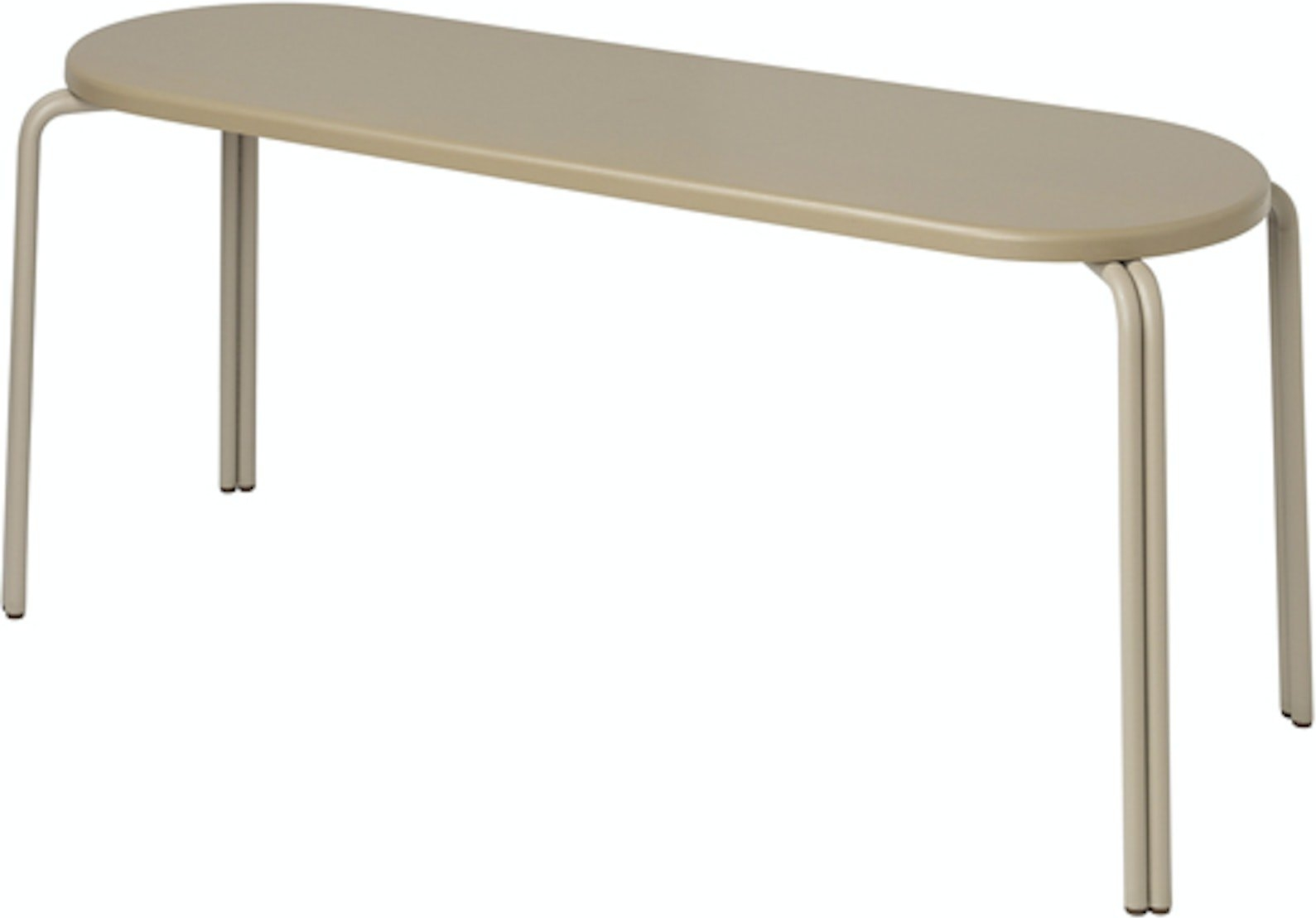 Broste Copenhagen Oda Beige Sofa Loveseat i Massivt Træ