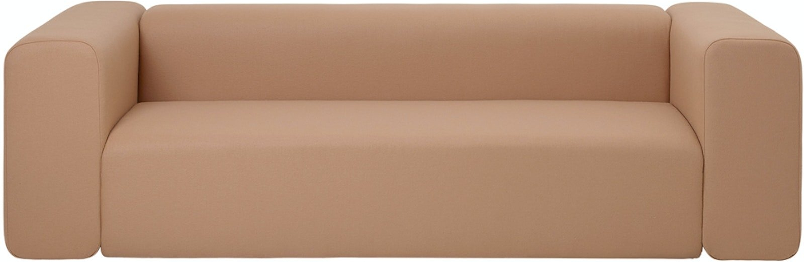 Personers Sofa Broste Copenhagen Lagoon Orange Maskinvaskbart Stof 240x90x70