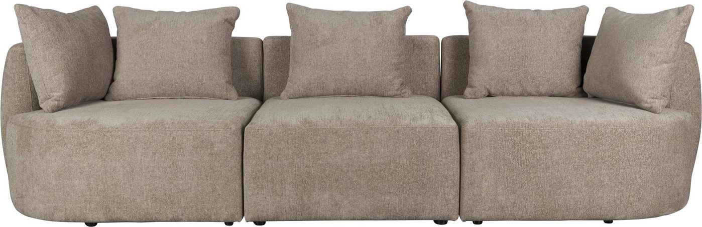 Personers Sofa Dutchbone Rocca Stengrå Polyesterstof 250 Bred