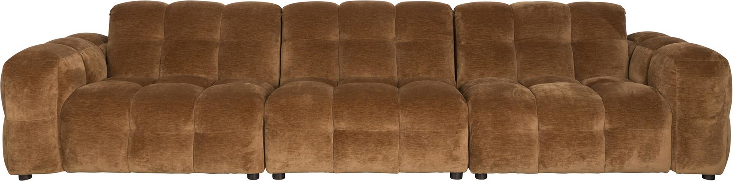 Personers Sofa Dutchbone Hackman Valnød Polyester Retro Design Firkantede Paneler H84 B364 L102