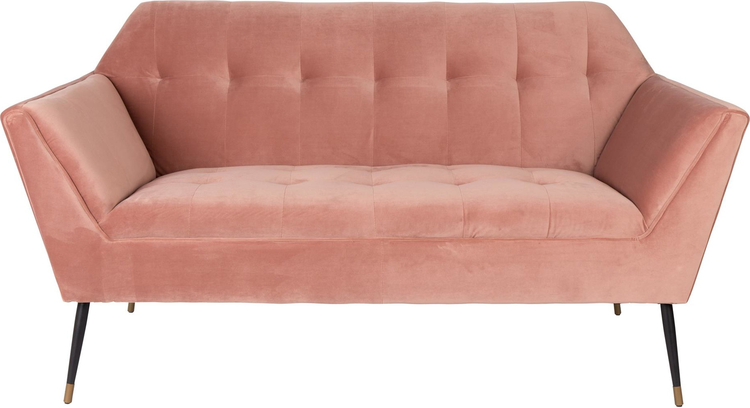 Elegant 2-personers sofa i støvet rosa fra Dutchbone