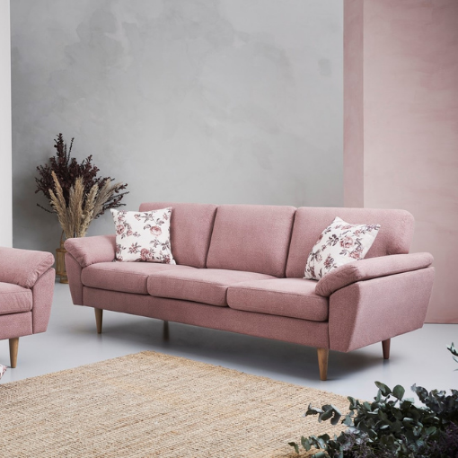 Nordisk C Elegant Sofa i Lys Pink – Skandinavisk Stil