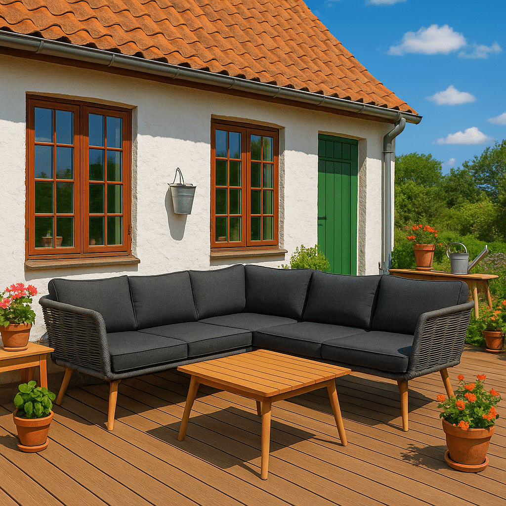 Hjørnesofasæt Norwich De Luxe med Quick Dry hynder