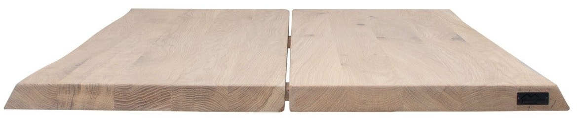 Sofa- og Cafebordplade Hugin - Hvidmalet Egetræ 80x80 cm
