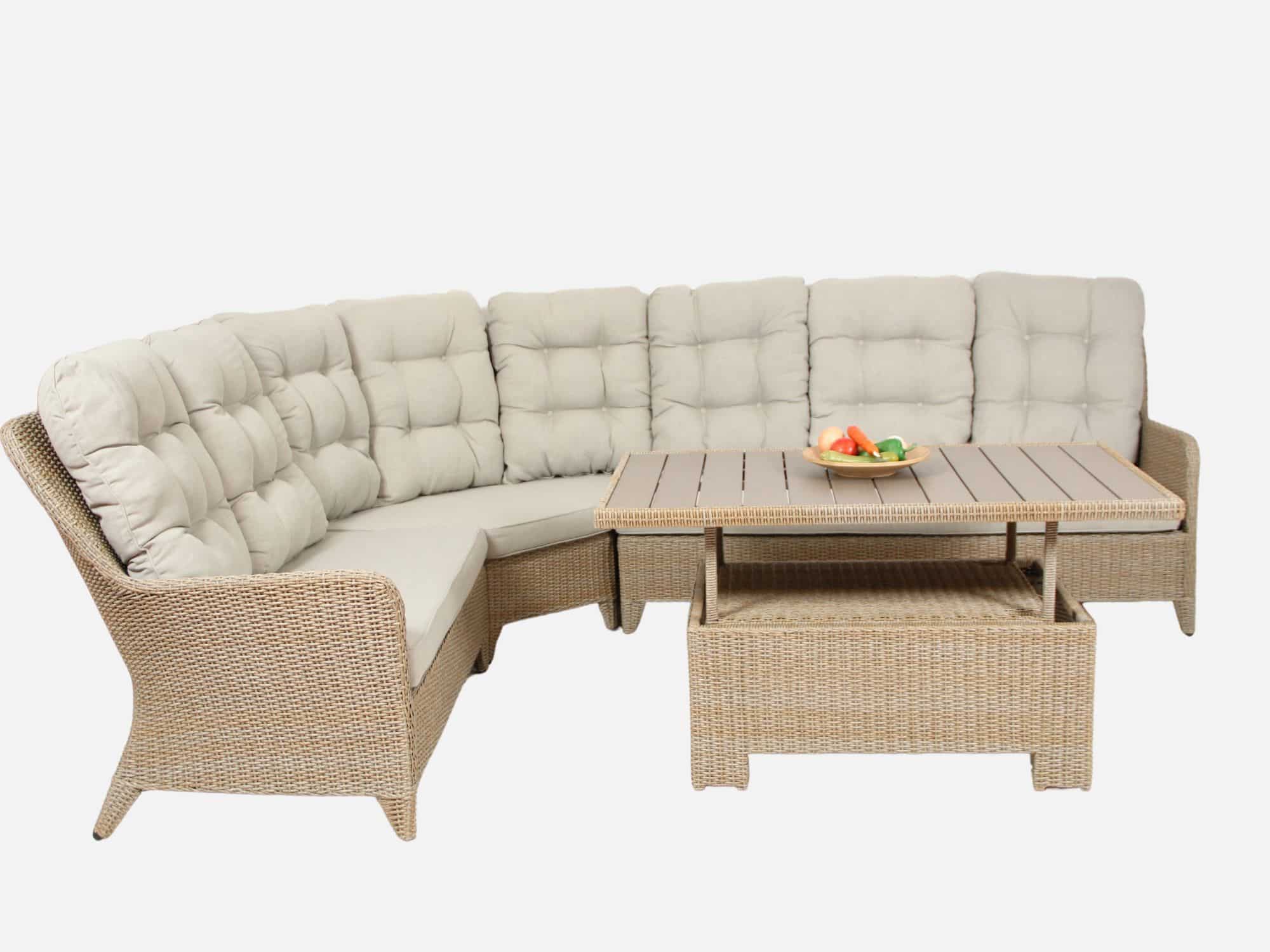 Hjørnesofa Kingsley med Hæve-Sænkebord – Fantastisk Udsalg!