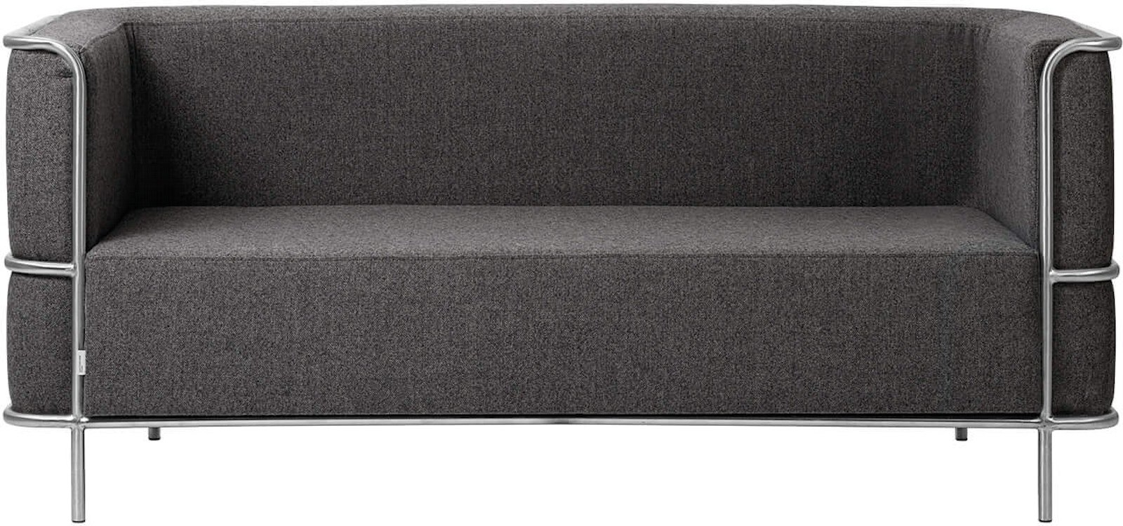 Moderne 2-personers sofa i mørk grå uld fra Kristina Dam