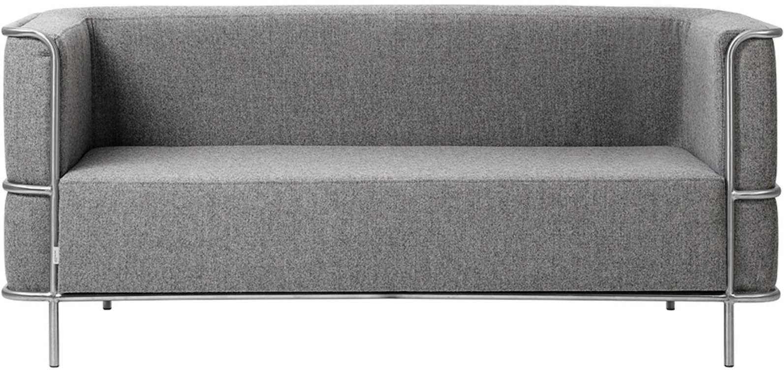 Personers Sofa Kristina Dam Modernist Lys Grå Uld 164x77x70