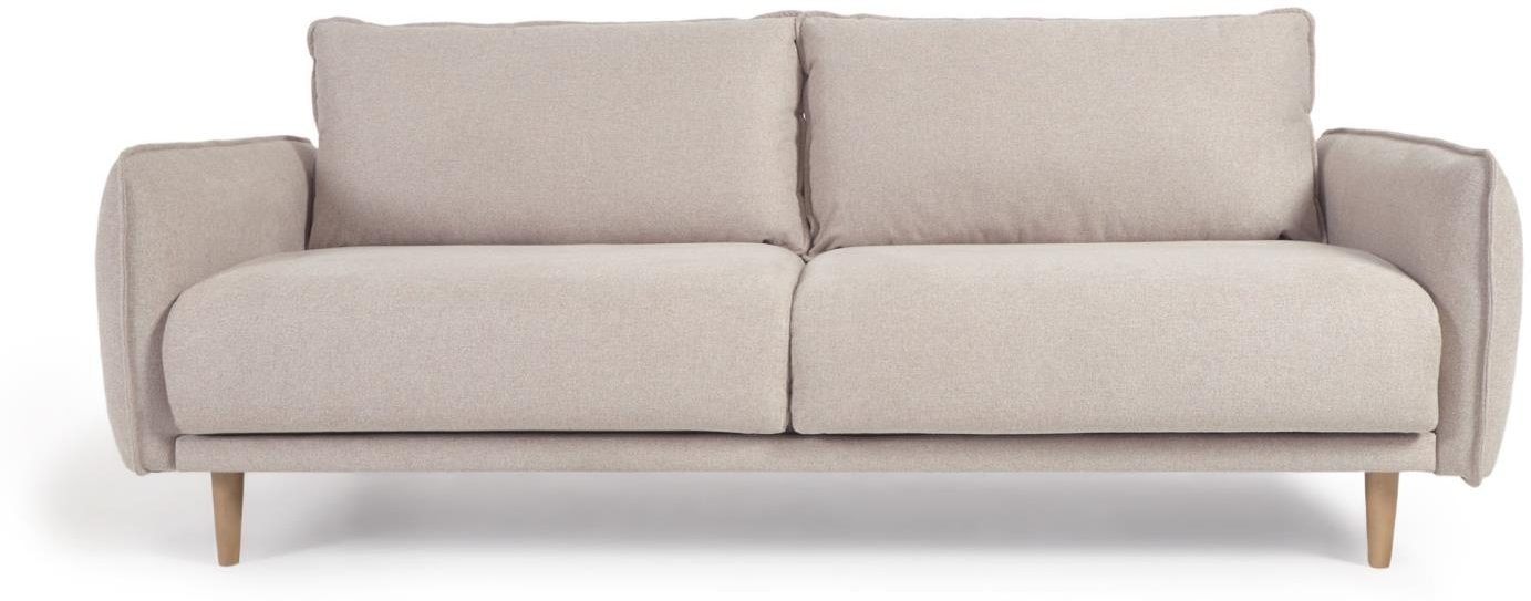 Personers Sofa Kave Home Carlota Beige Stof L210 D95 H84