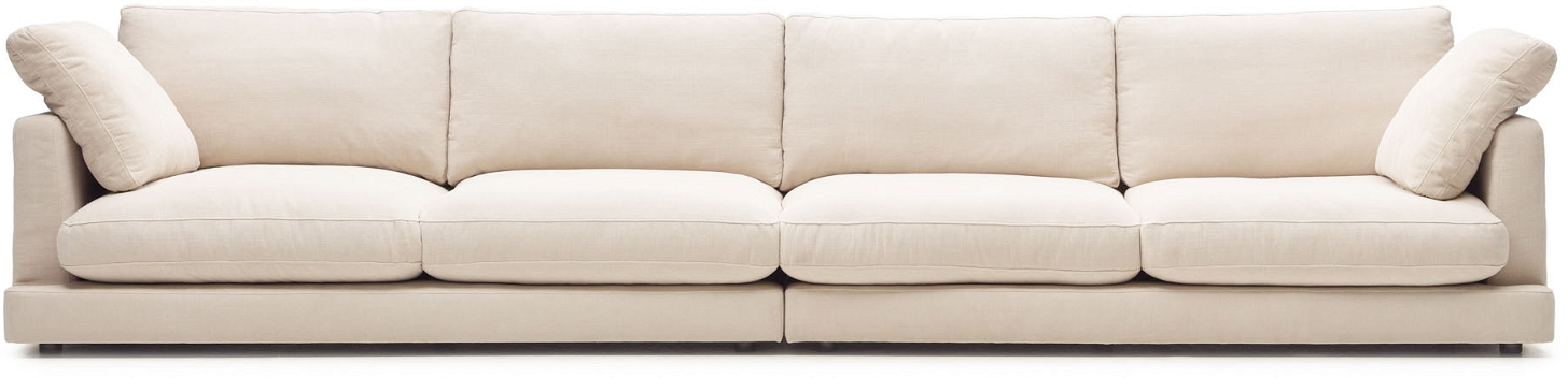 Kave Home Gala Sofa til 6 personer – Beige Elegance