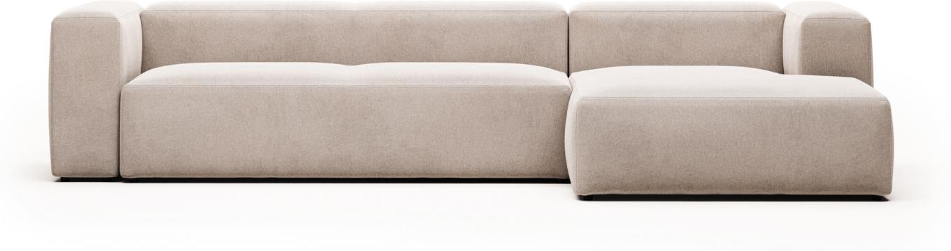Chaiselong Sofa Blok fra Kave Home - Højrevendt Beige Design