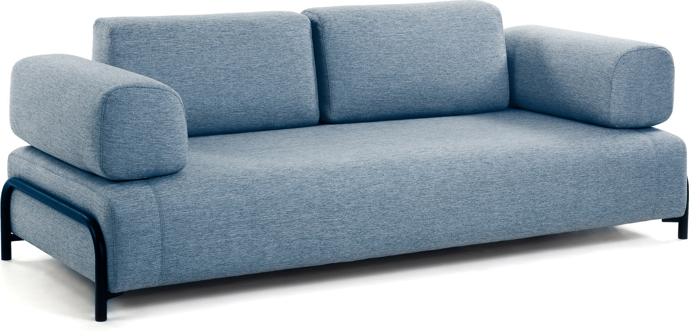 Moderne 3-personers blå sofa fra Kave Home - Stilfuld elegance