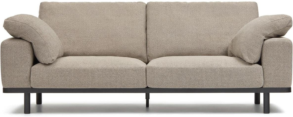 Kave Home Noa 3-personers Sofa - Beige og Sort Elegance