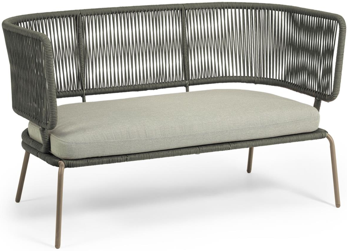 Nadin Udendørs 2-personers Sofa i Grøn - Kave Home
