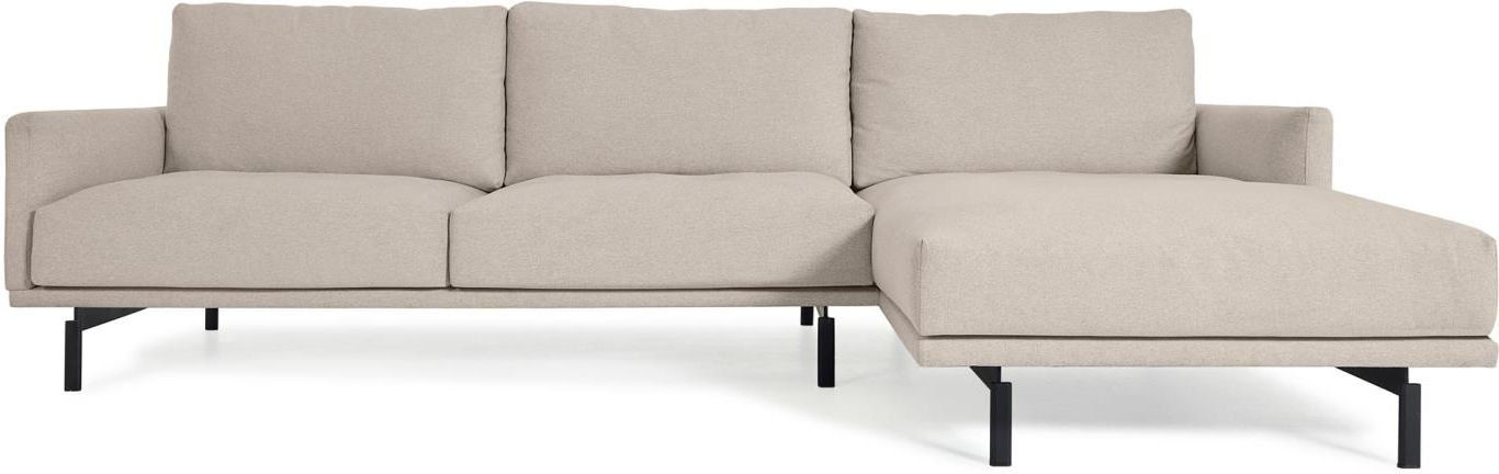 Moderne Beige 3-personers Chaiselong Sofa – Galene Design