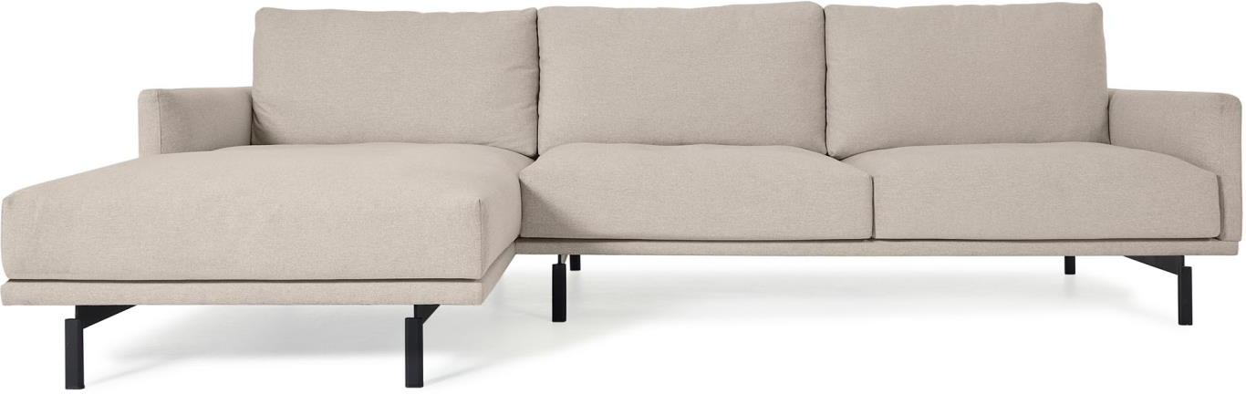 Moderne Beige 3-personers Chaiselong Sofa - Kave Home