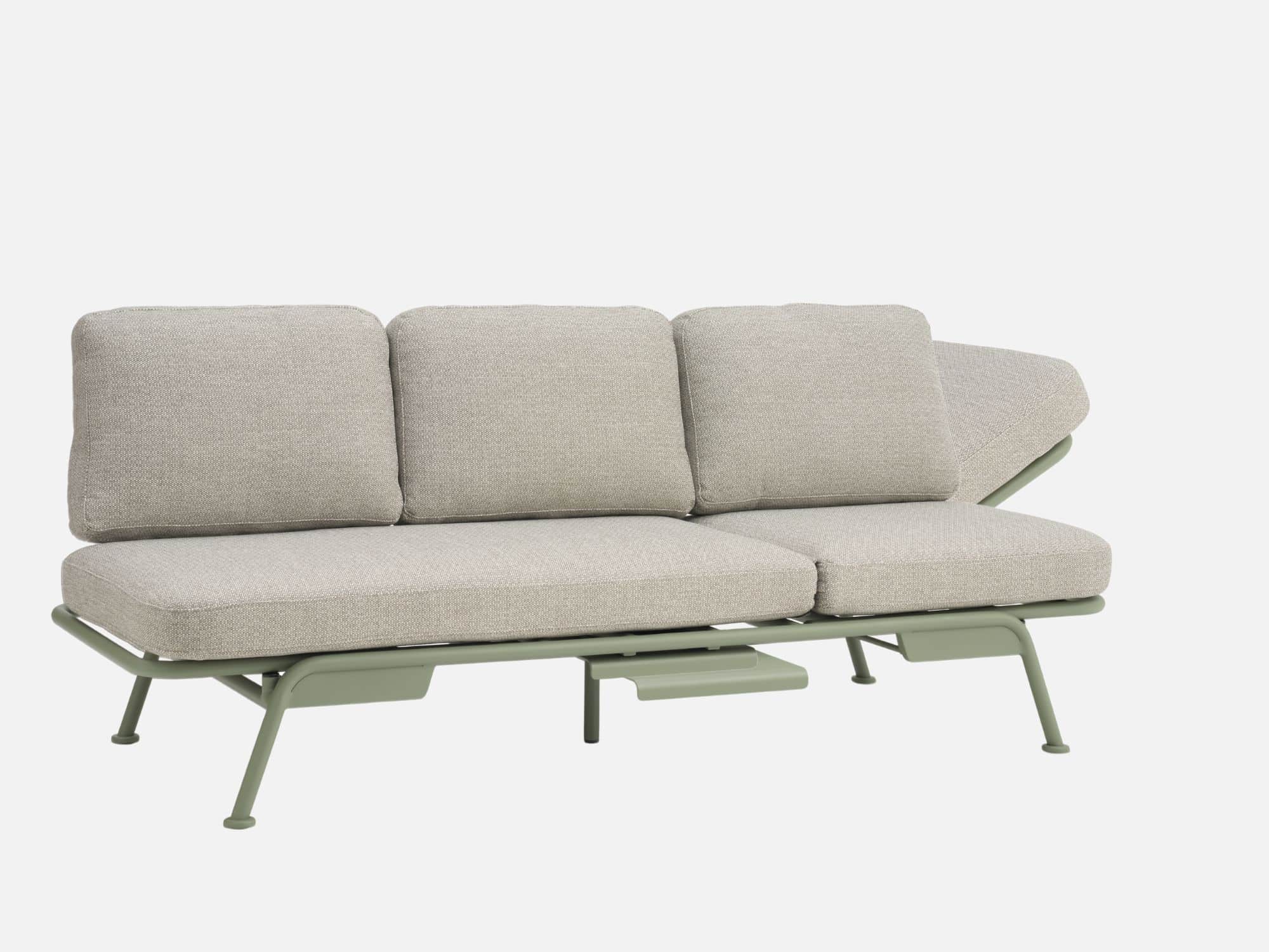 Multifunktionel Loungesofa Santor i Oliven - Ideel til Haven