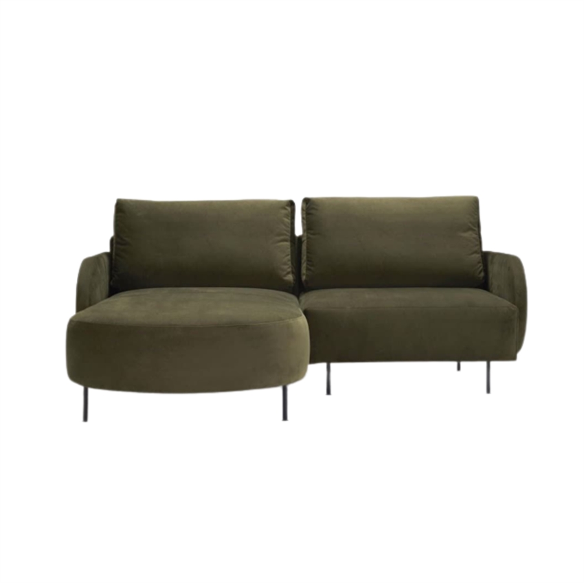 Elegant Grøn Chaiselong Sofa – Stilfuld Komfort til Dit Hjem
