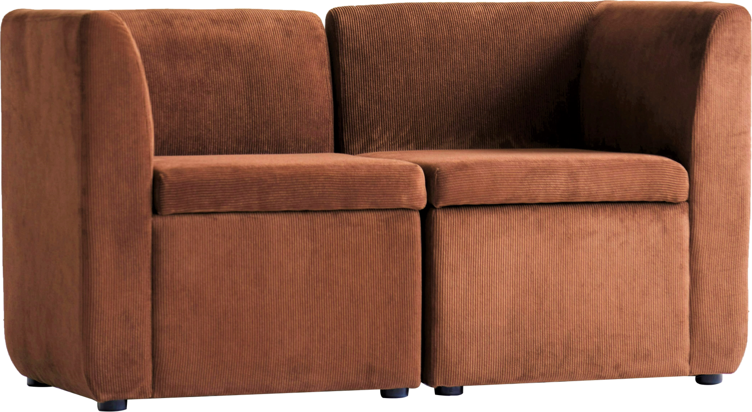 Personers Sofa Nordlys Furniture Varde2places Fløjl Dyb Rød 120x60