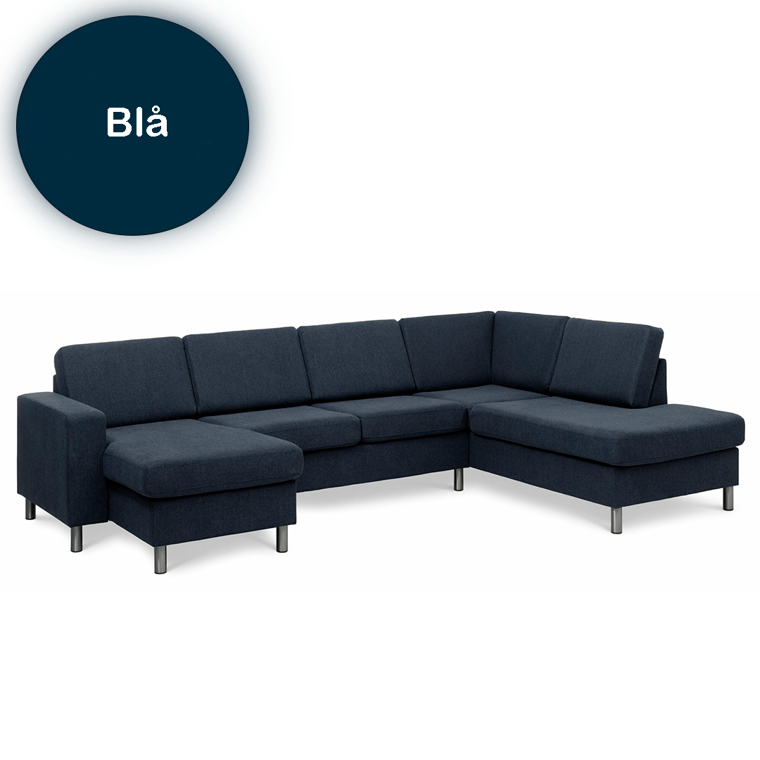 Pan Sofa Venstrevendt Blå - Skandinavisk Design til Dit Hjem