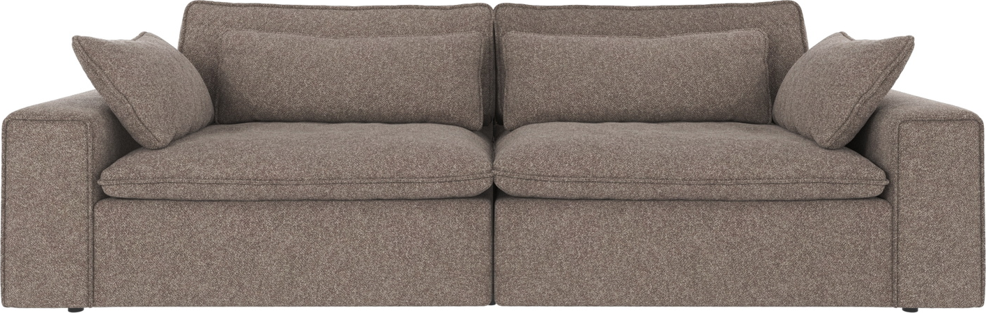 Maxi-sofa til 3 personer i mørk beige – Stilfuld komfort