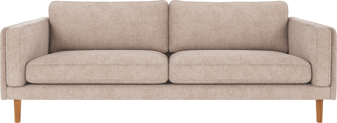 Personers Sofa Rowico Braden Lys Beige Greg Polyesterstof Lakerede Egetræsben 216