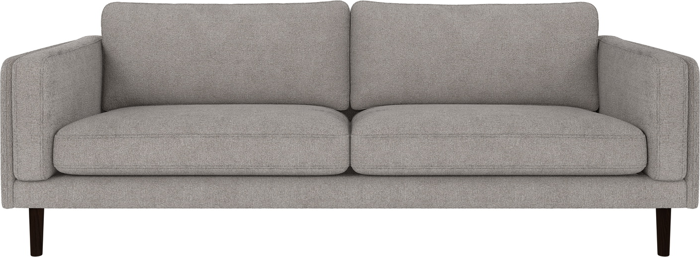 Personers Sofa Rowico Braden Lysegrå Brun Stof Greg Med Fsc Miks Egetræsstel Skandinavisk Design Høj Komfort