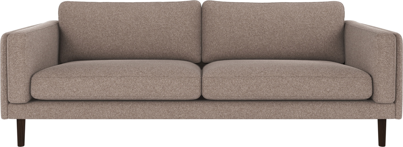 Personers Sofa Rowico Braden Beige Brenda Polyesterstof Med Lakerede Egetræsben