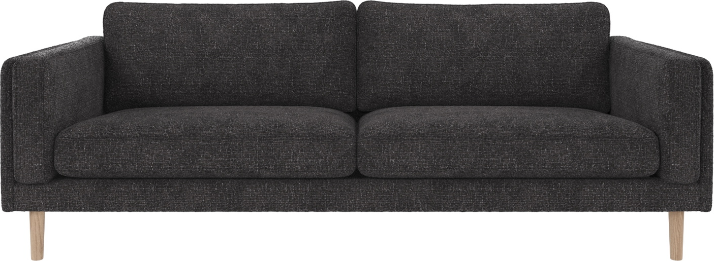 Personers Sofa Rowico Braden Robin Stof Mørkegrå Hvidvasket Skandinavisk Design