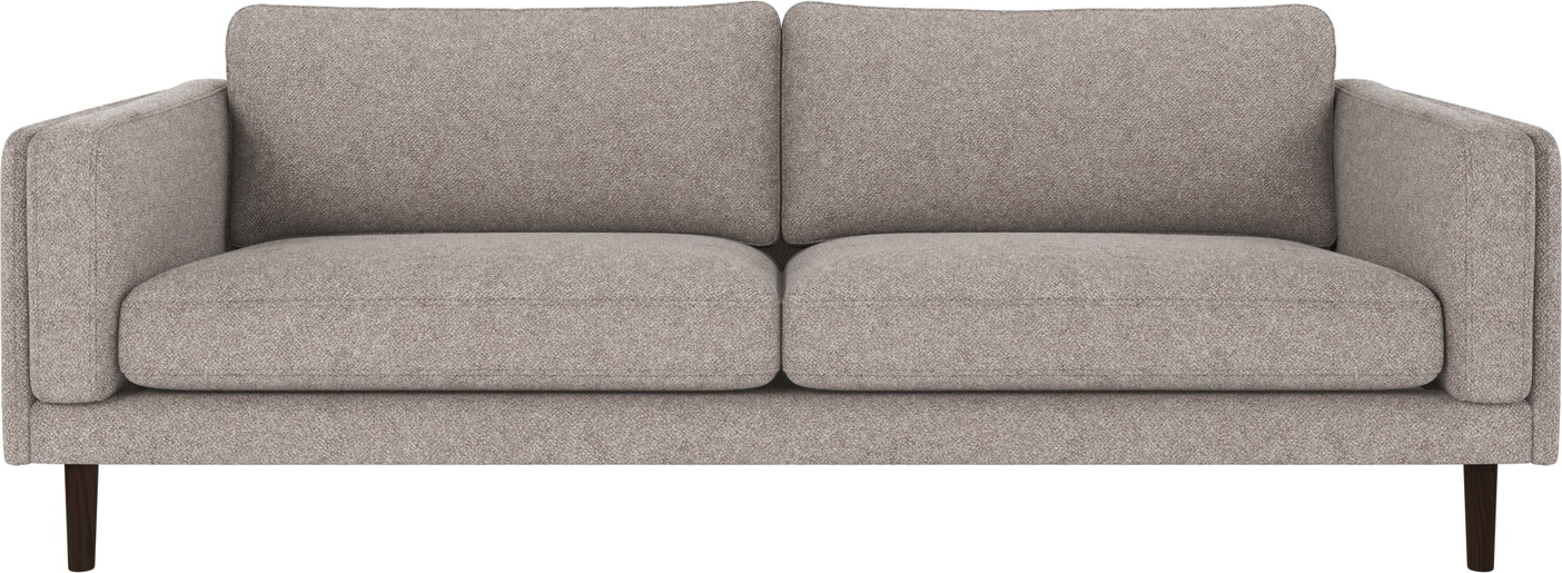 Rowico Braden 3-personers sofa i gråbrun - stilfuld komfort