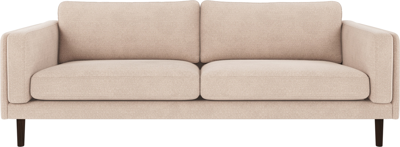 Personers Sofa Rowico Braden Rita Lys Beige Med Lakerede Egetræsben