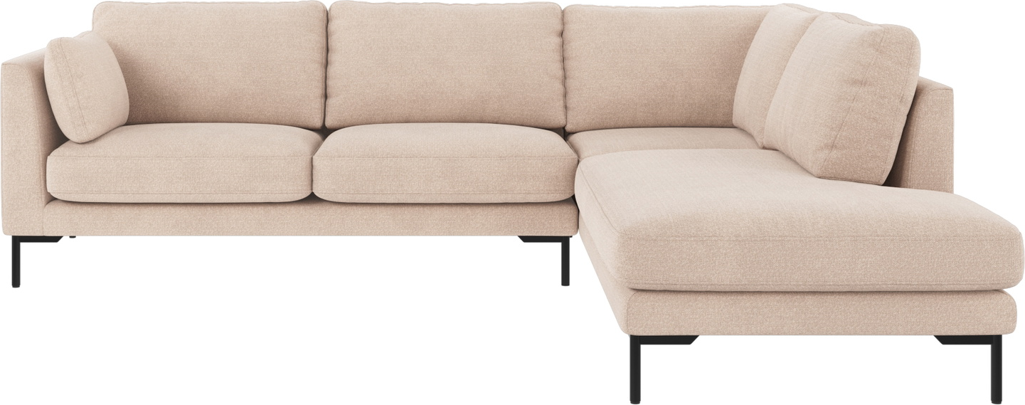 Hjørnesofa Rowico Corwin Højrevendt Lysebeige Sofa 100 Polyester Rita Fsc Mix Massivt Træ Nozag Fjedre