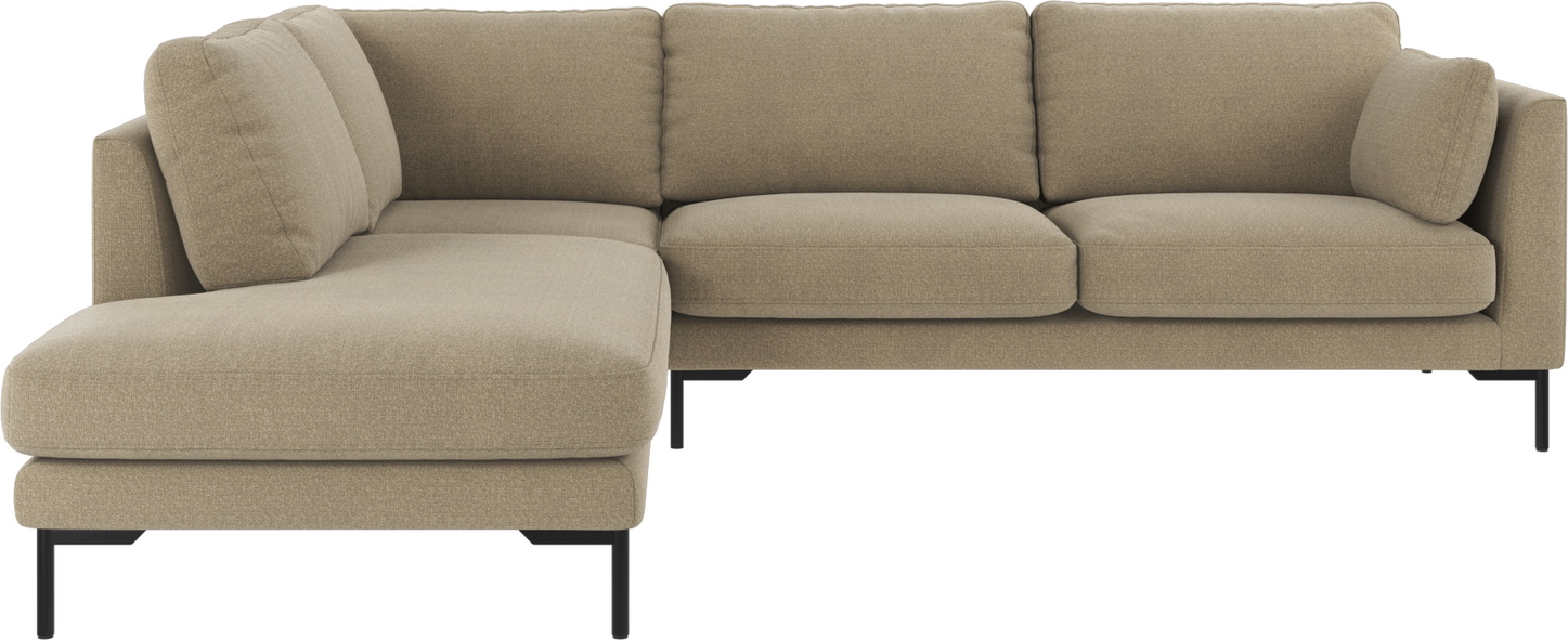 Hjørnesofa Sofa Rowico Corwin Venstrevendt Rita 109 Mørk Beige Stof H83b266d226