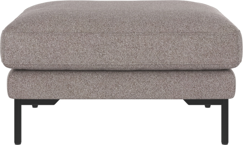 Puf Fodskammel Til Sofa Rowico Corwin Grå Beige Brenda Stof Med Sortlakerede Metalben H45b84d64