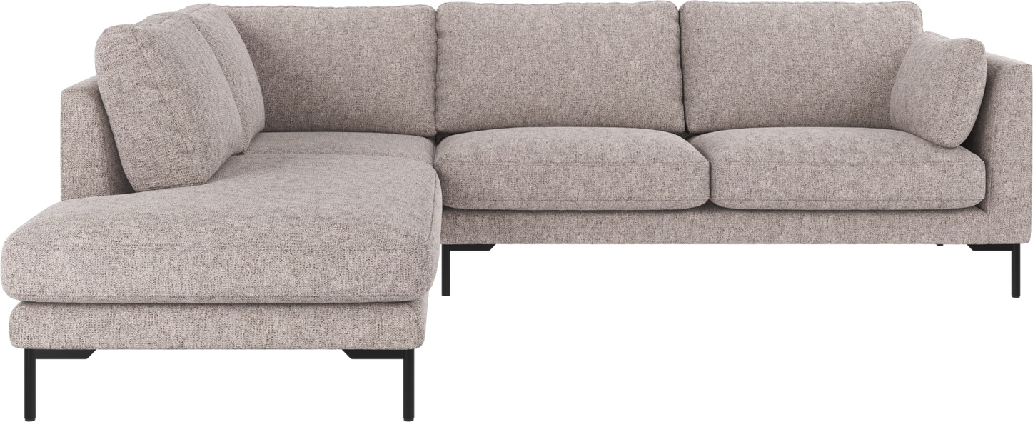 Hjørnesofa Sofa Venstrevendt Rowico Corwin Gråt Max 180 Stof Med Metalramme