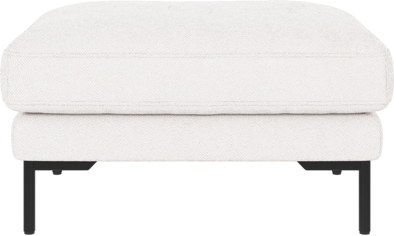 Corwin Puf i Hvid og Sort – Elegant Sofa Tilbehør til Stuen