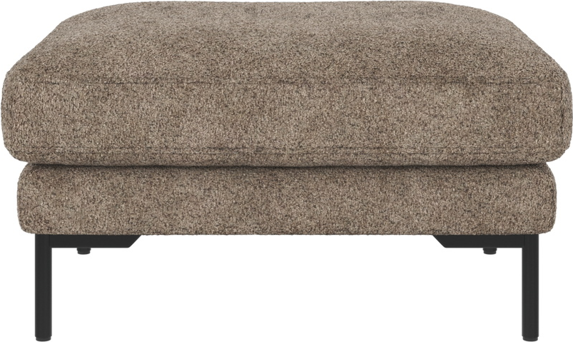 Puf Til Sofa Rowico Corwin Anna Mørk Beige Med Sorte Pulverlakerede Metalben