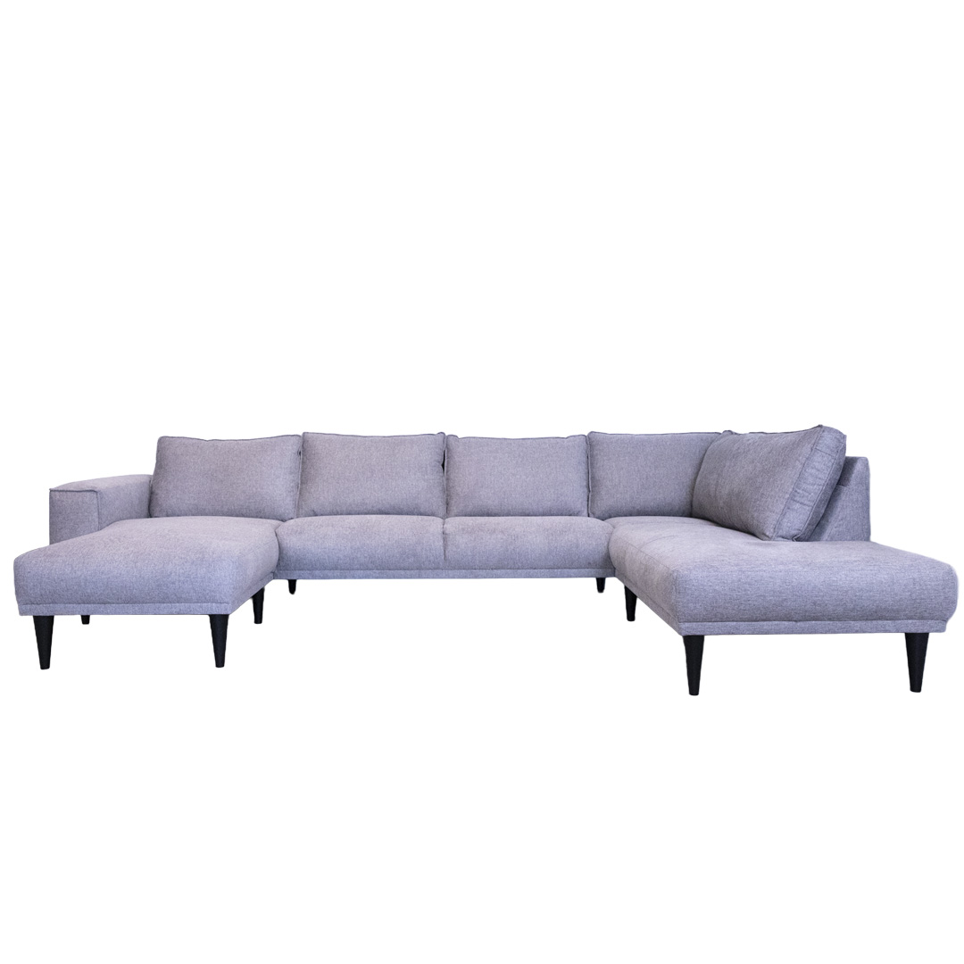 Hjort Knudsen Scott U-sofa Brego 3595 i Grå - Tilbud!