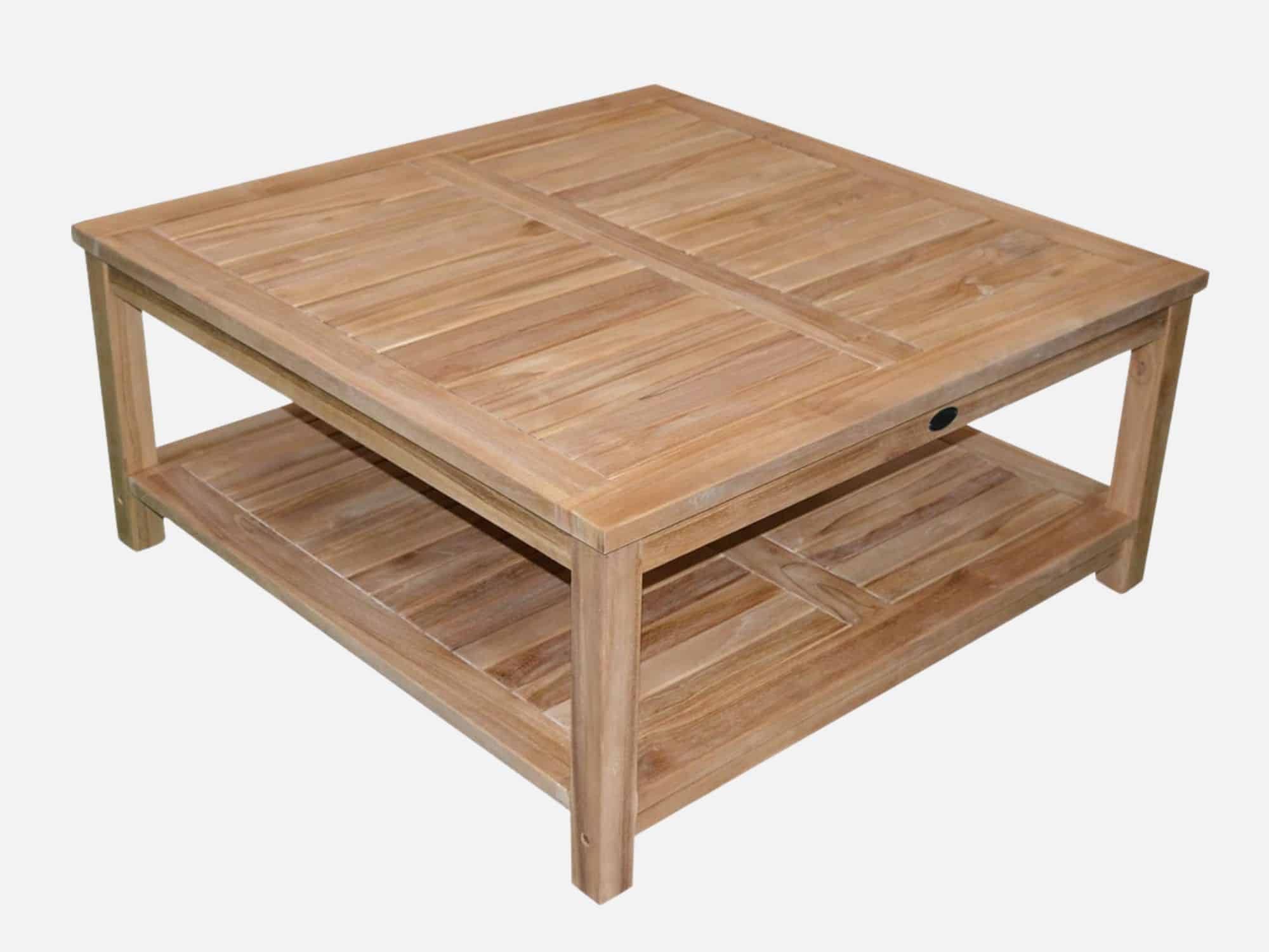 Teak Sofabord 100x100 cm Fijis - Kvalitet og Stil