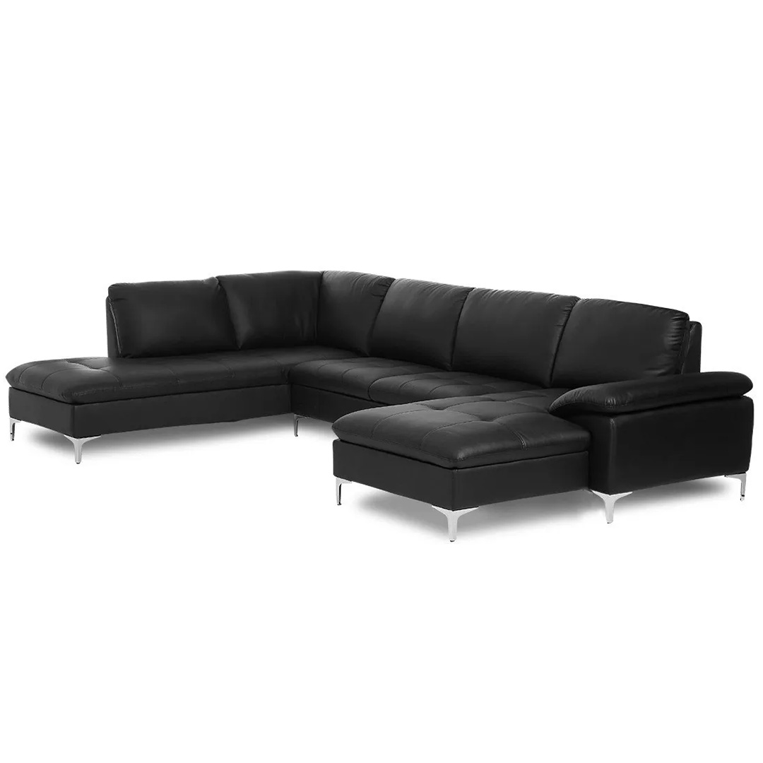 Valencia Sofa Sort Læder